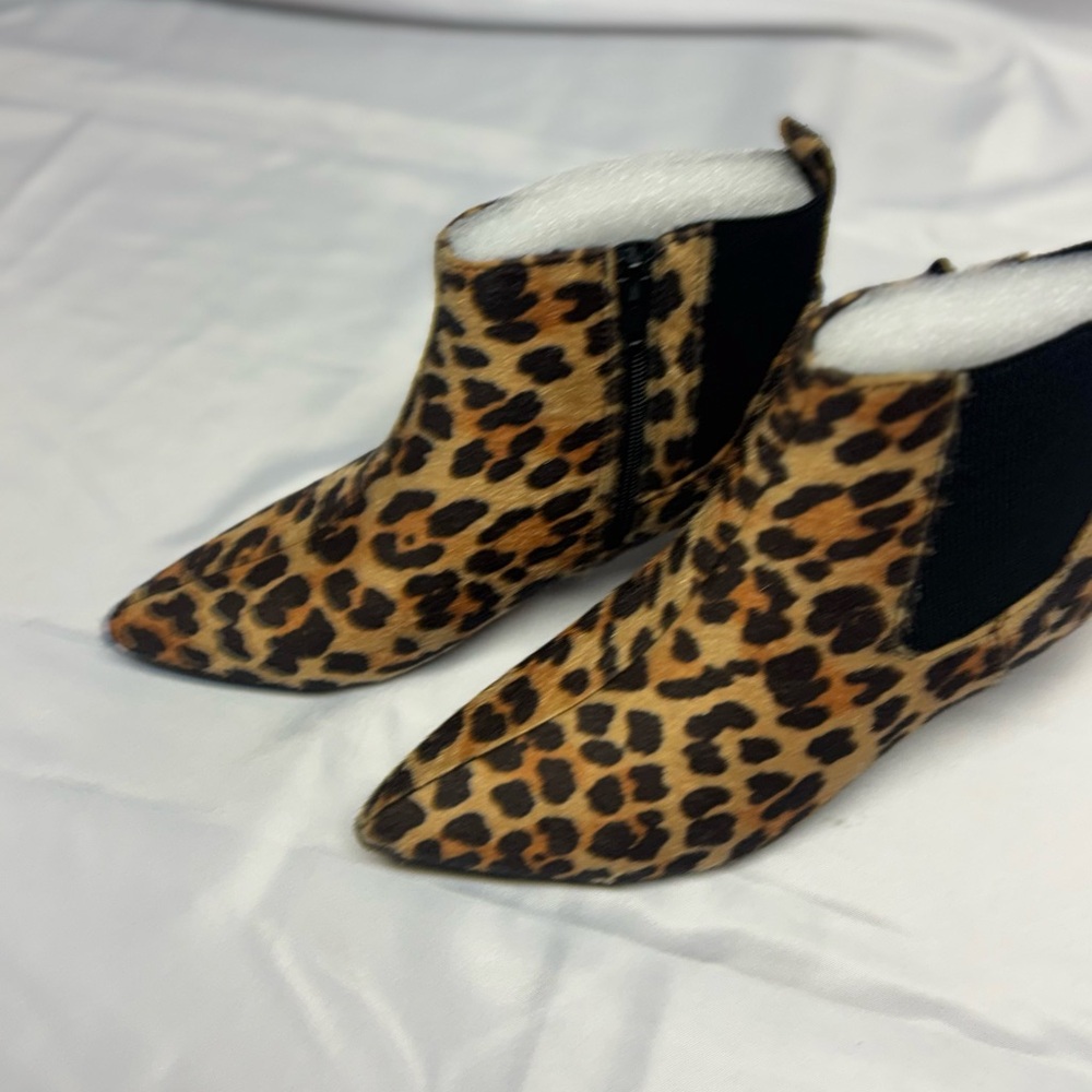 Leopard Print Ankle Boots